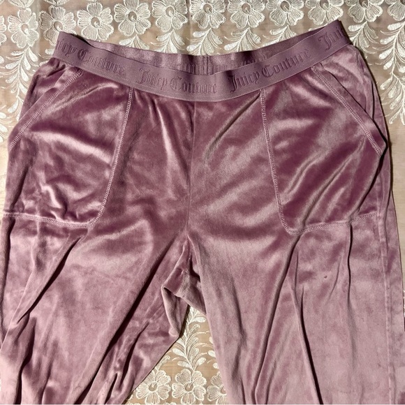Juicy Couture Purple Velour Sweatpants/Sleep Pants/Joggers -Size XL -NW08 - Picture 3 of 8